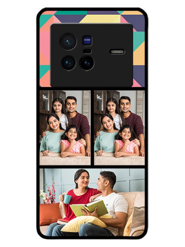 Custom Vivo X80 5G Custom Glass Phone Case - Bulk Pic Upload Design
