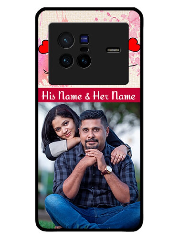 Custom Vivo X80 5G Photo Printing on Glass Case - You and Me Case Design