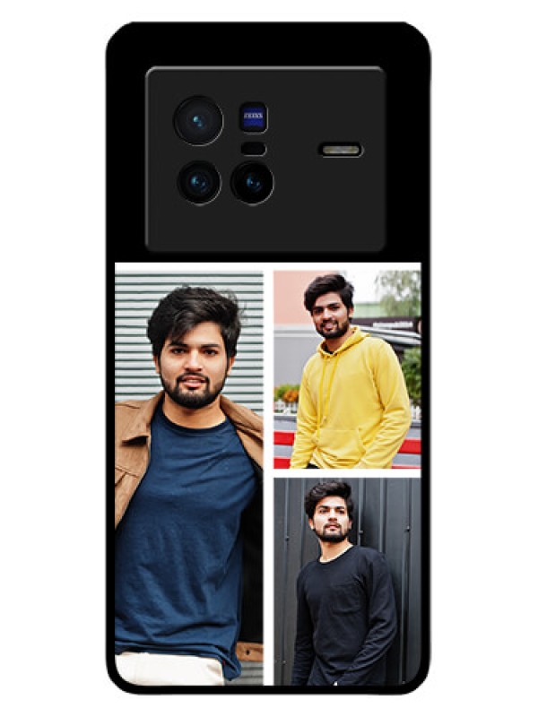 Custom Vivo X80 5G Photo Printing on Glass Case - Upload Multiple Picture Design