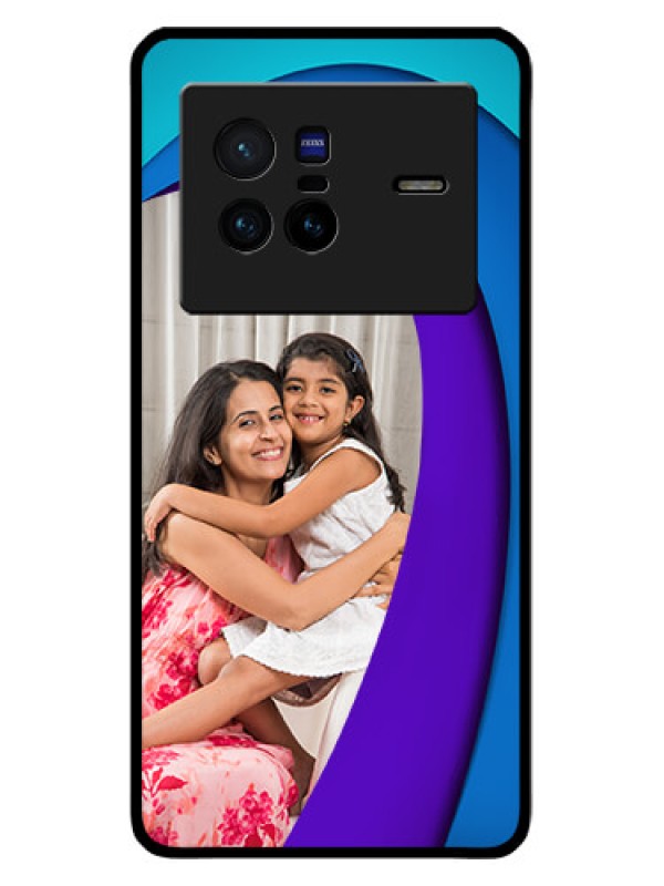 Custom Vivo X80 5G Photo Printing on Glass Case - Simple Pattern Design