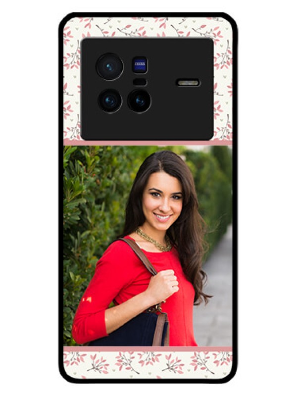 Custom Vivo X80 5G Custom Glass Phone Case - Premium Floral Design