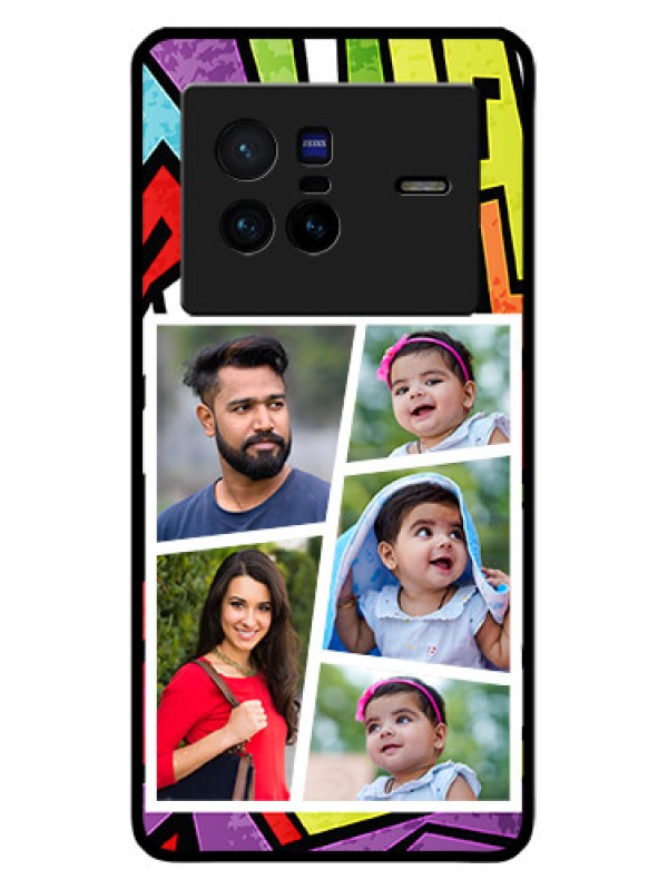 Custom Vivo X80 5G Custom Glass Phone Case - Graffiti pattern Design