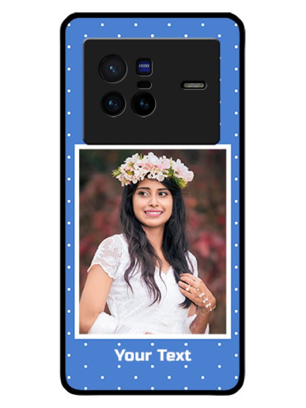 Custom Vivo X80 5G Photo Printing on Glass Case - Polka dots design