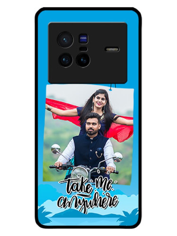 Custom Vivo X80 5G Custom Glass Mobile Case - Traveller Design