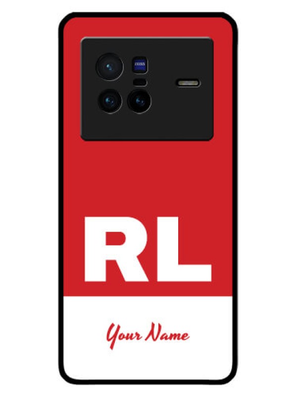 Custom Vivo X80 5G Personalized Glass Phone Case - dual tone custom text Design