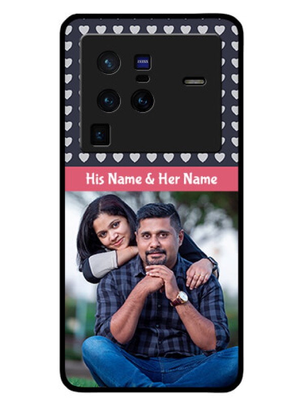 Custom Vivo X80 Pro 5G Custom Glass Mobile Case - Love Symbols Design