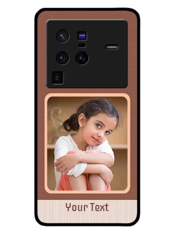 Custom Vivo X80 Pro 5G Custom Glass Phone Case - Simple Pic Upload Design