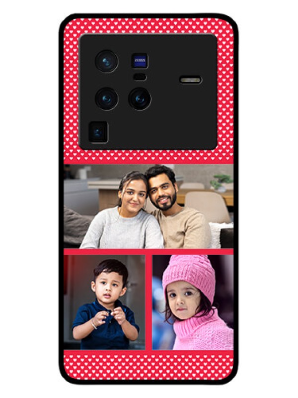 Custom Vivo X80 Pro 5G Personalized Glass Phone Case - Bulk Pic Upload Design