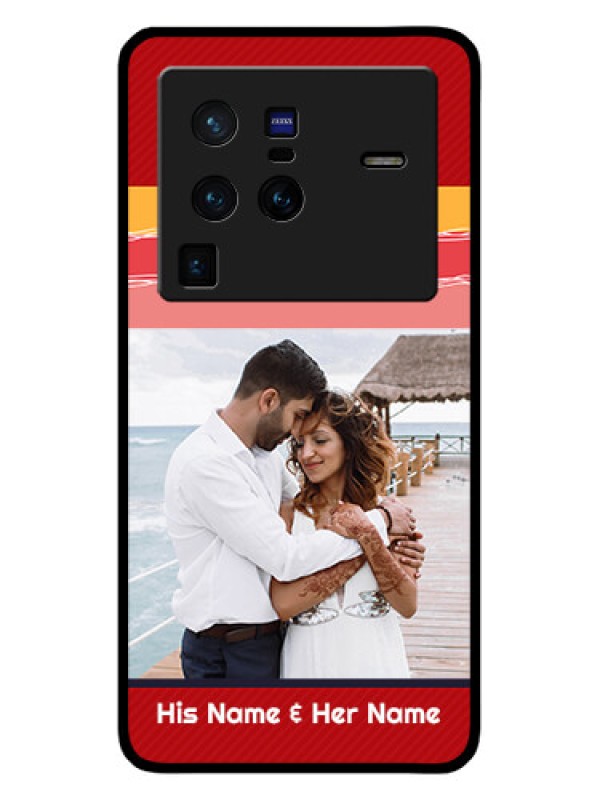 Custom Vivo X80 Pro 5G Custom Glass Mobile Case - Colorful Case Design