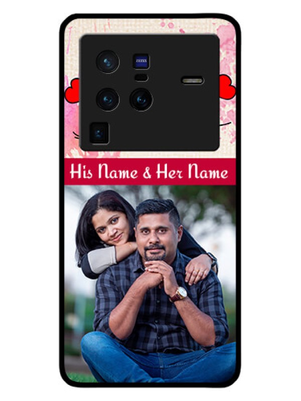 Custom Vivo X80 Pro 5G Photo Printing on Glass Case - You and Me Case Design