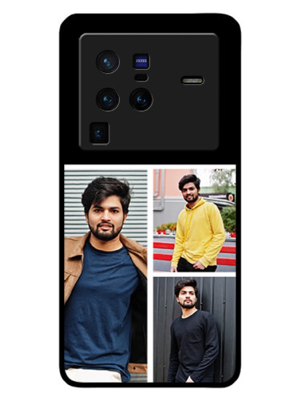 Custom Vivo X80 Pro 5G Photo Printing on Glass Case - Upload Multiple Picture Design