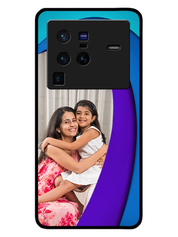 Custom Vivo X80 Pro 5G Photo Printing on Glass Case - Simple Pattern Design