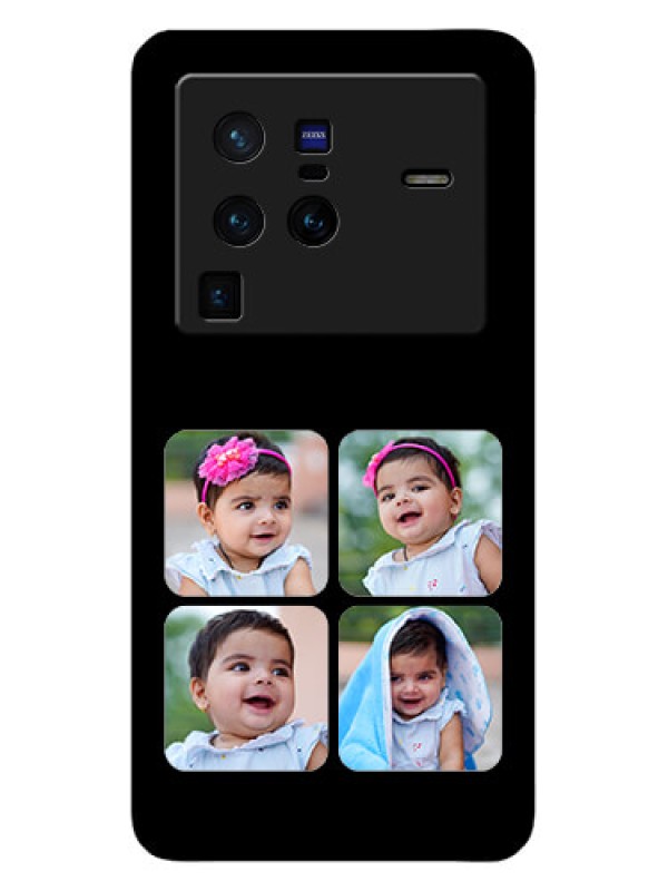 Custom Vivo X80 Pro 5G Photo Printing on Glass Case - Multiple Pictures Design