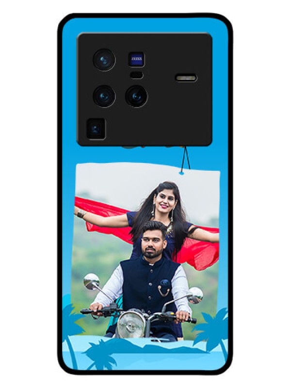 Custom Vivo X80 Pro 5G Custom Glass Mobile Case - Traveller Design