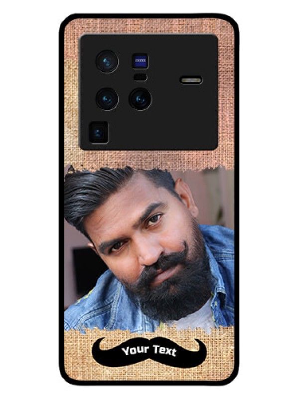 Custom Vivo X80 Pro 5G Personalized Glass Phone Case - with Texture Design