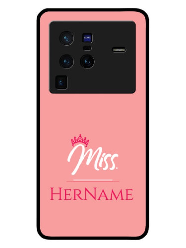 Custom Vivo X80 Pro 5G Custom Glass Phone Case Mrs with Name