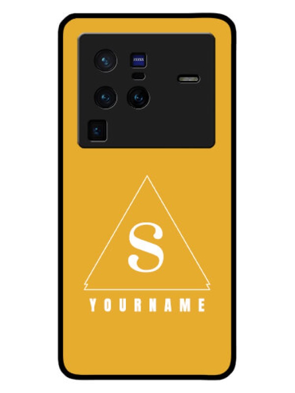 Custom Vivo X80 Pro 5G Personalized Glass Phone Case - simple triangle Design