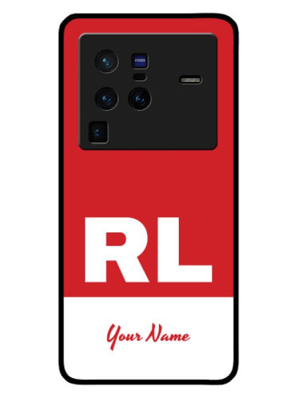 Custom Vivo X80 Pro 5G Personalized Glass Phone Case - dual tone custom text Design