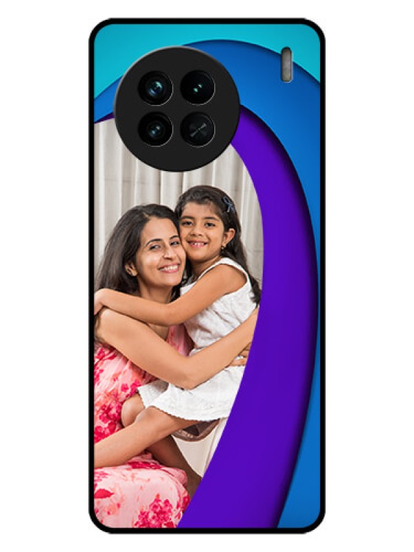 Custom Vivo X90 5G Photo Printing on Glass Case - Simple Pattern Design