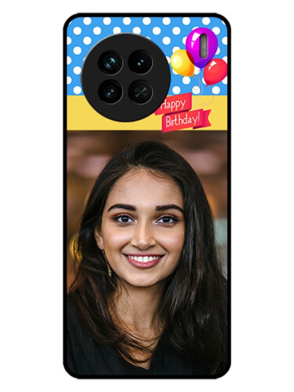 Custom Vivo X90 5G Custom Glass Mobile Case - Happy Birthday Design