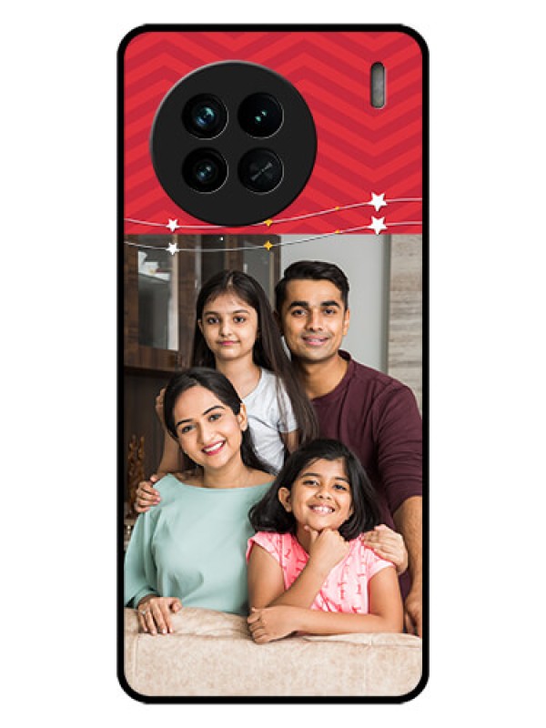 Custom Vivo X90 5G Personalized Glass Phone Case - Happy Family Design
