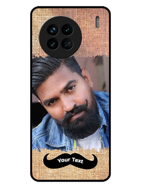 Custom Vivo X90 5G Personalized Glass Phone Case - with Texture Design
