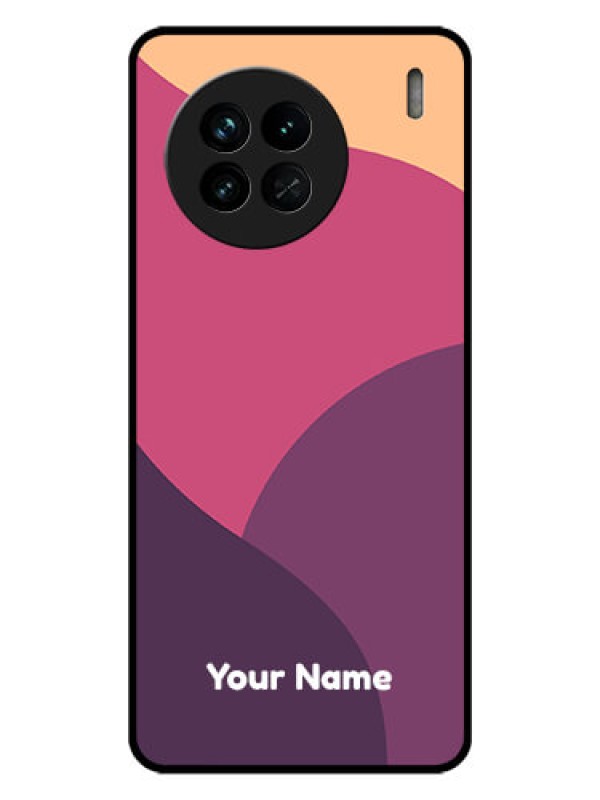 Custom Vivo X90 5G Custom Glass Phone Case - Mixed Multi-colour abstract art Design