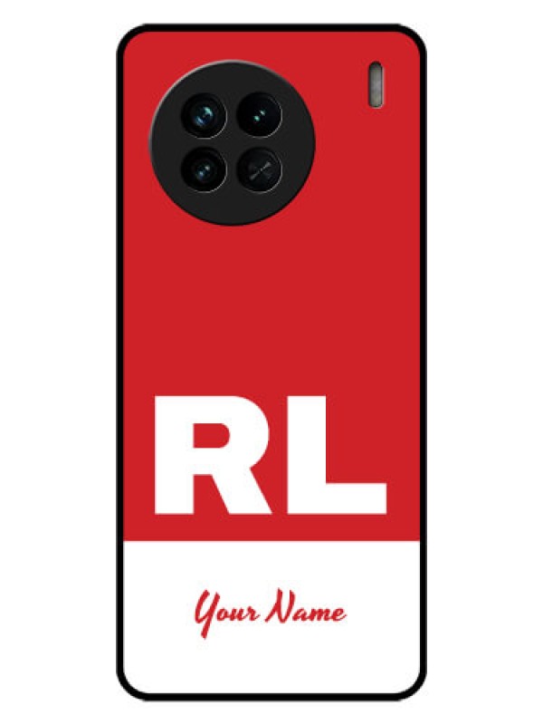 Custom Vivo X90 5G Personalized Glass Phone Case - dual tone custom text Design
