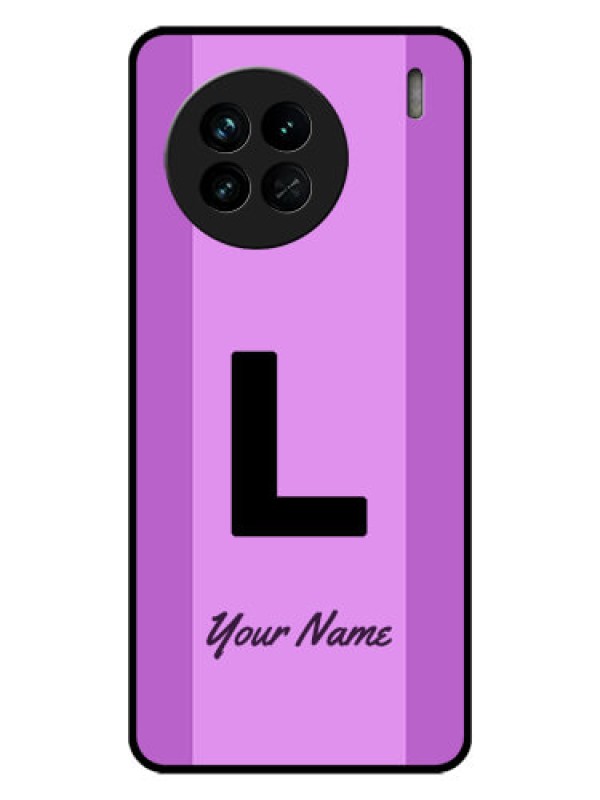 Custom Vivo X90 5G Custom Glass Phone Case - Tricolor custom text Design