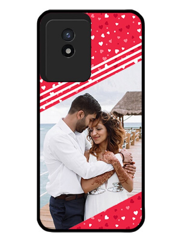 Custom Vivo Y02 Custom Glass Mobile Case - Valentines Gift Design