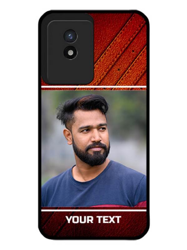 Custom Vivo Y02 Personalized Glass Phone Case - Leather Phone Case Design
