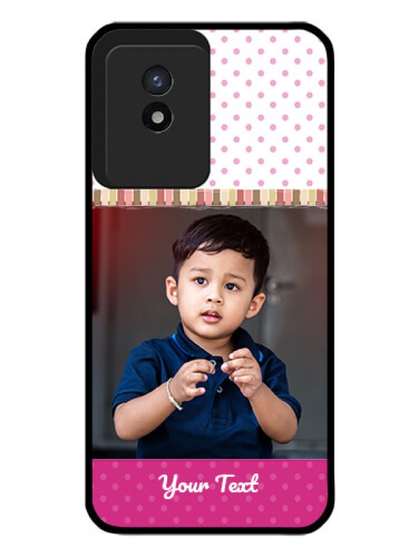Custom Vivo Y02 Photo Printing on Glass Case - Cute Girls Cover Design