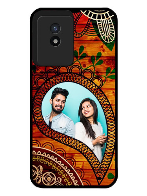 Custom Vivo Y02 Personalized Glass Phone Case - Abstract Colorful Design