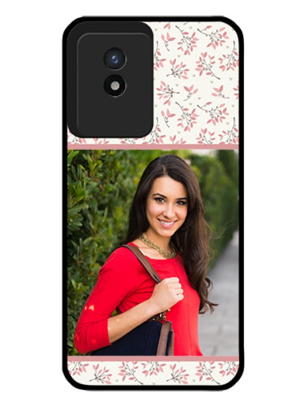 Custom Vivo Y02 Custom Glass Phone Case - Premium Floral Design