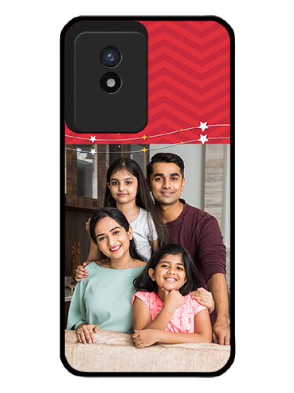 Custom Vivo Y02 Personalized Glass Phone Case - Happy Family Design
