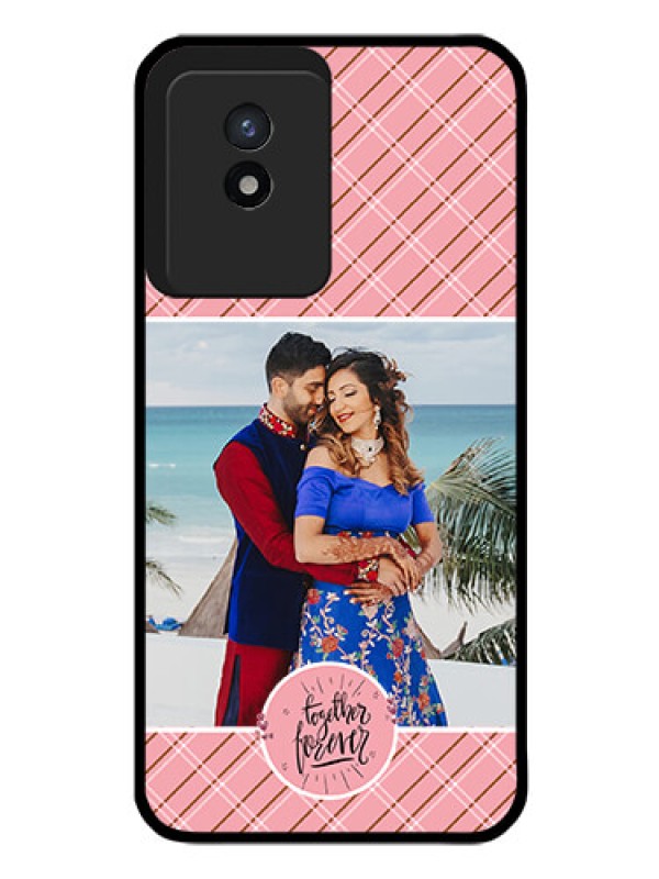 Custom Vivo Y02 Personalized Glass Phone Case - Together Forever Design