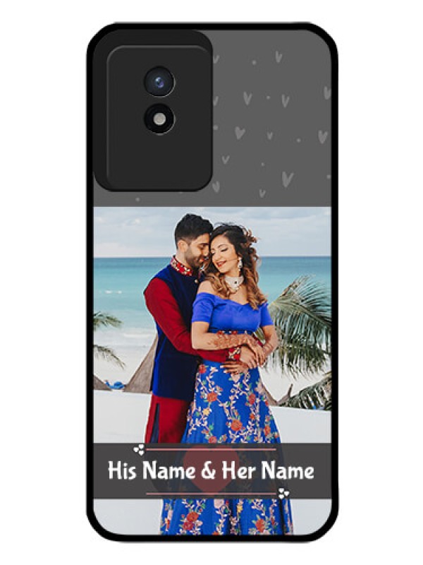 Custom Vivo Y02 Custom Glass Mobile Case - Buy Love Design with Photo Online