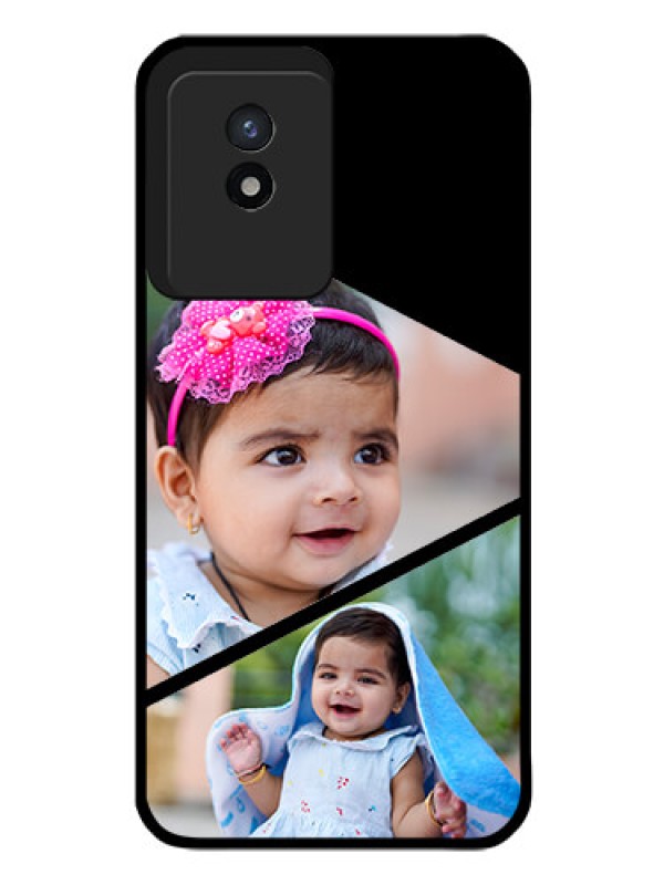 Custom Vivo Y02 Custom Glass Phone Case - Semi Cut Design