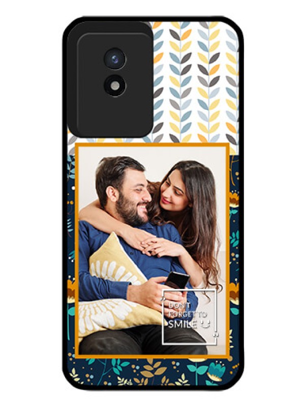 Custom Vivo Y02 Custom Glass Mobile Case - Pattern Design