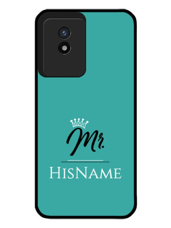 Custom Vivo Y02 Custom Glass Phone Case Mr with Name