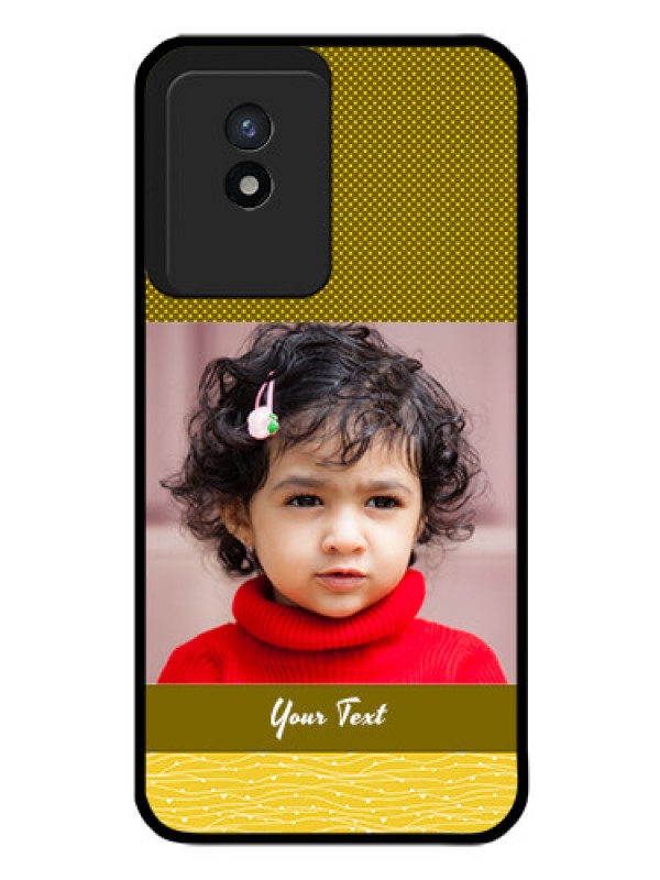 Custom Vivo Y02T Custom Glass Phone Case - Simple Green Color Design