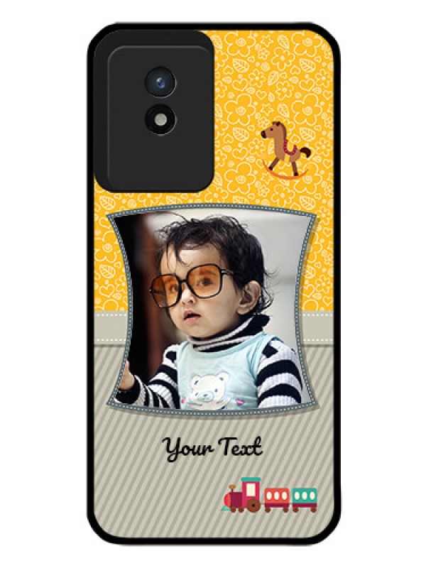 Custom Vivo Y02T Personalized Glass Phone Case - Baby Picture Upload Design