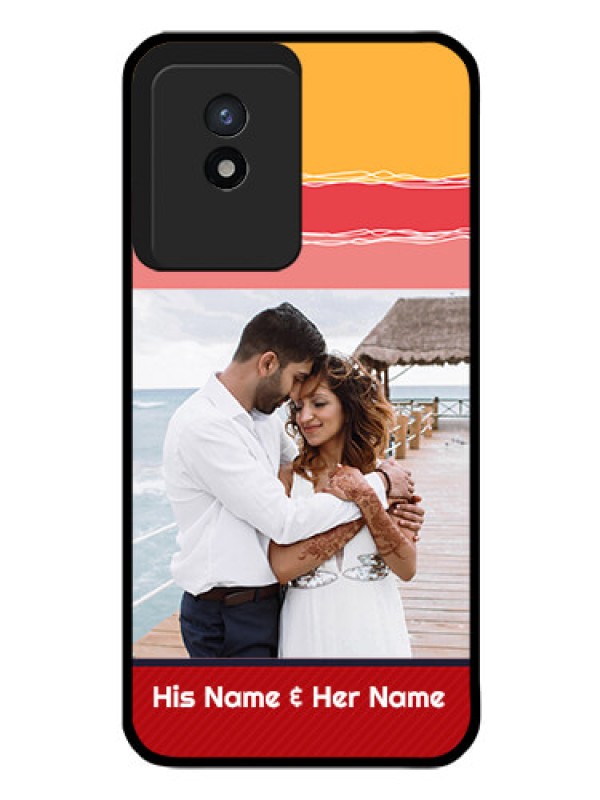 Custom Vivo Y02T Custom Glass Mobile Case - Colorful Case Design