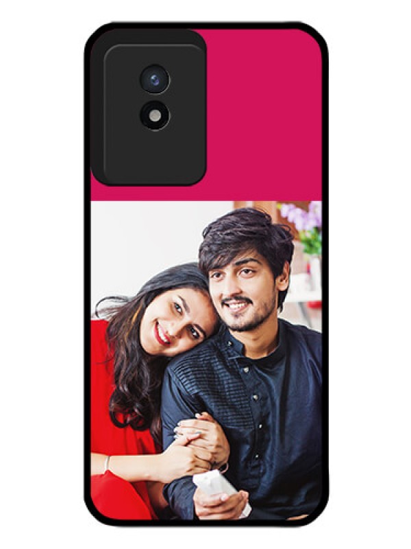 Custom Vivo Y02T Custom Glass Mobile Case - Anniversary Cover Design