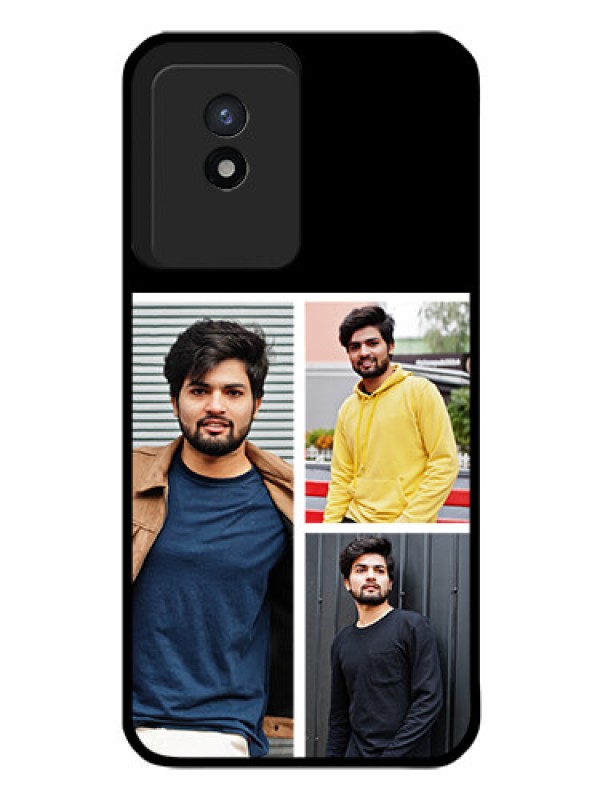 Custom Vivo Y02T Photo Printing on Glass Case - Upload Multiple Picture Design