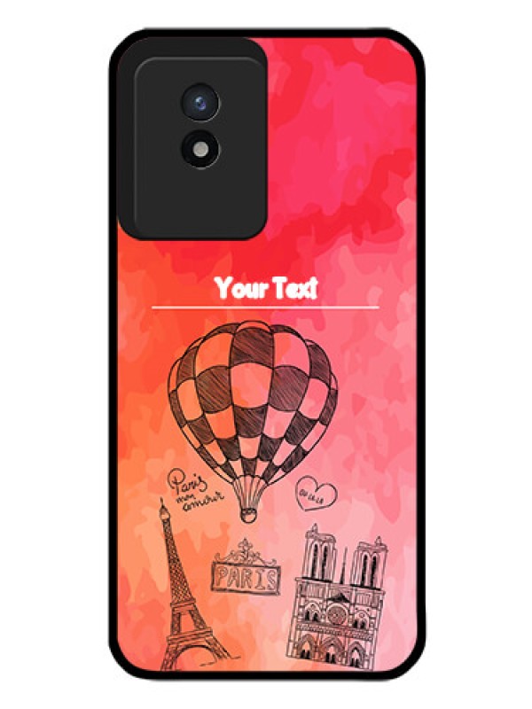 Custom Vivo Y02T Custom Glass Phone Case - Paris Theme Design