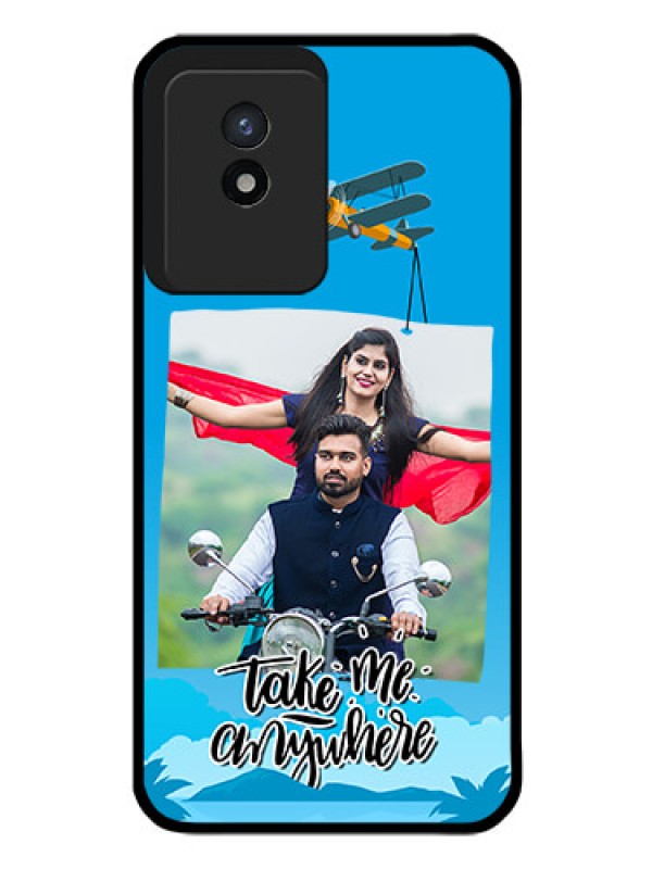 Custom Vivo Y02T Custom Glass Mobile Case - Traveller Design