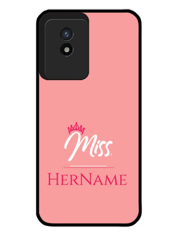 Custom Vivo Y02T Custom Glass Phone Case Mrs with Name