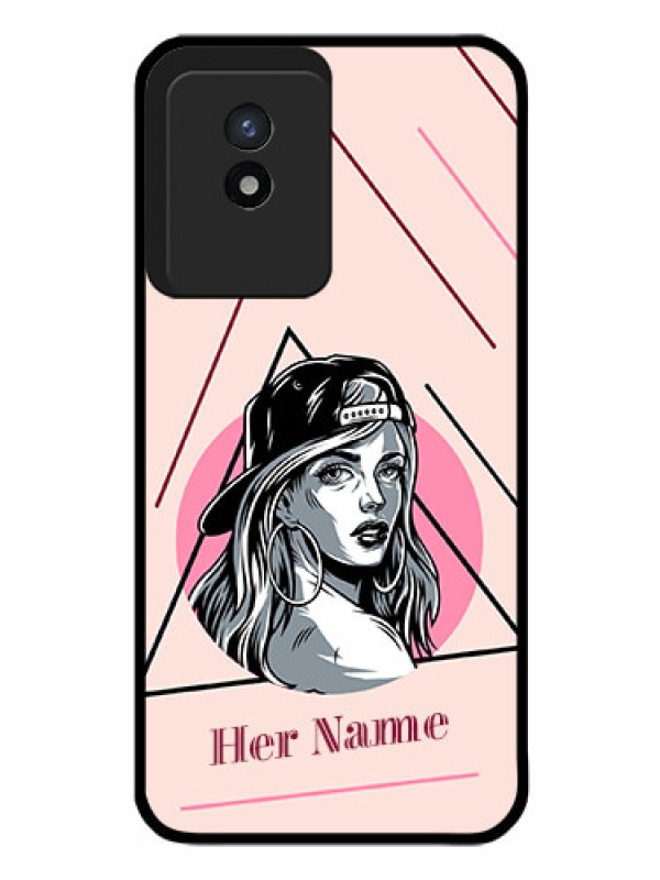 Custom Vivo Y02T Personalized Glass Phone Case - Rockstar Girl Design