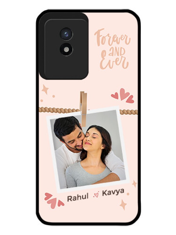 Custom Vivo Y02T Custom Glass Phone Case - Forever and ever love Design
